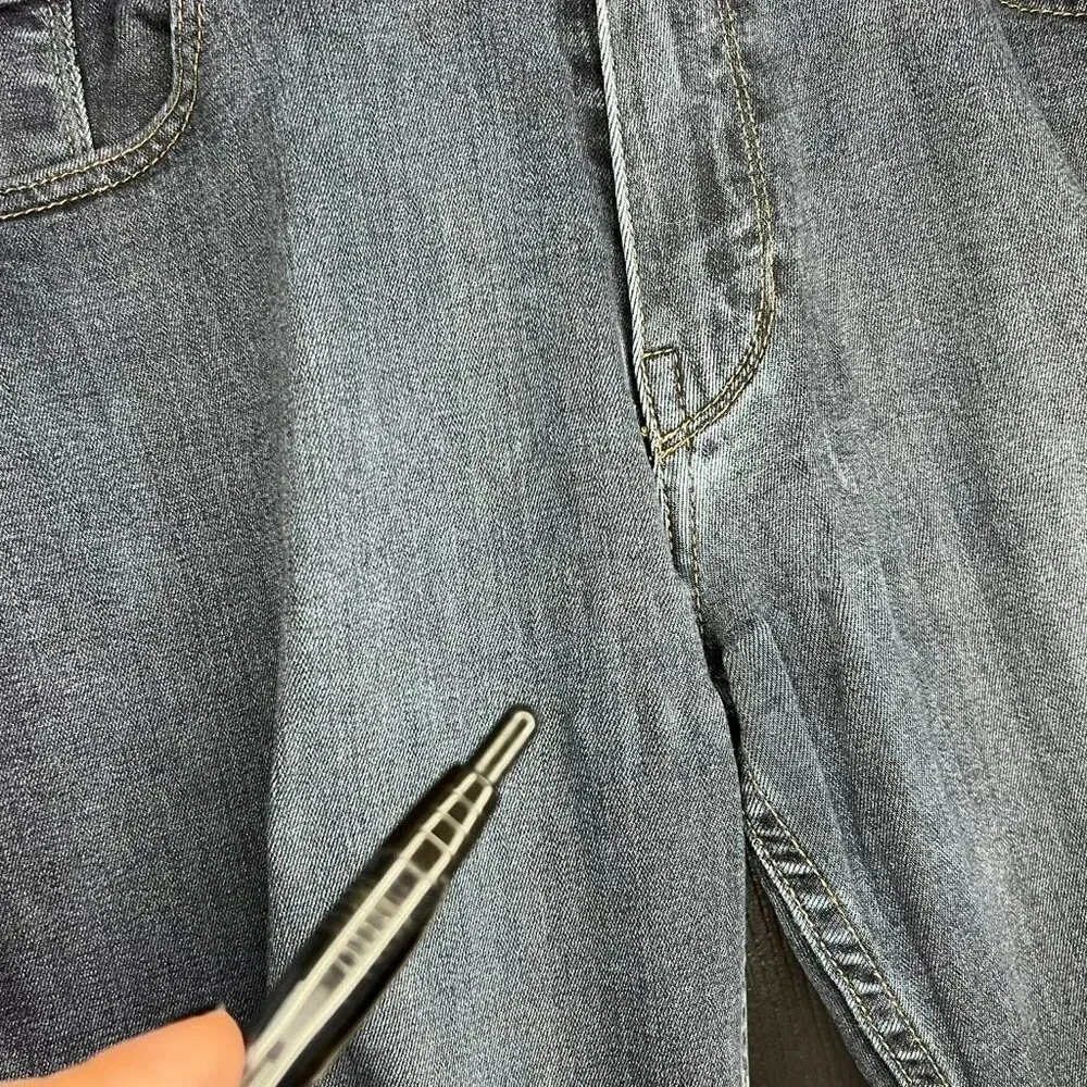 PAIGE Federal Jeans Acid Wash Dark Blue Men's Slim Straight Size 31 - Picture 5 of 13